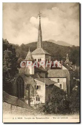 Cartes postales Temple protestant de Romainmotier Vue au nord est