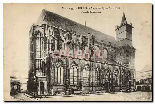 Cartes postales Rouen Ancienne eglise Saint Eloi Temple protestant