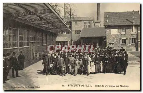 Ansichtskarte AK Biscuits Olibet Sortie du personnel des machines