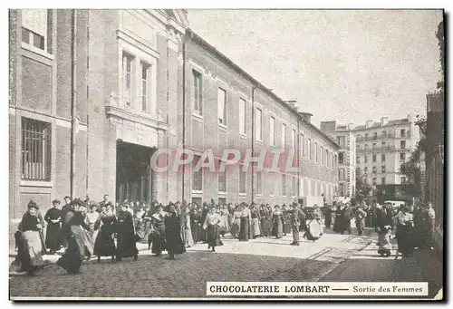 Cartes postales Chocolaterie Lombart Sortie des femmes