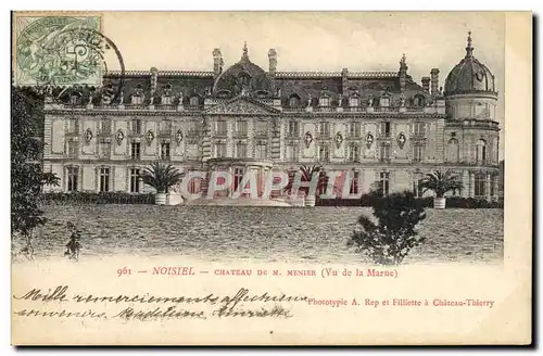 Cartes postales Noisiel Chateau de M Menier Vu de la Marne