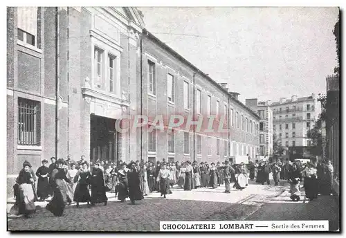 Cartes postales Chocolaterie Lombart Sortie des femmes