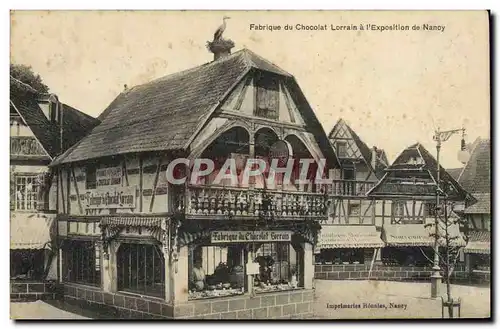 Cartes postales Fabrique du chocolat Lorrain a l&#39exposition de Nancy