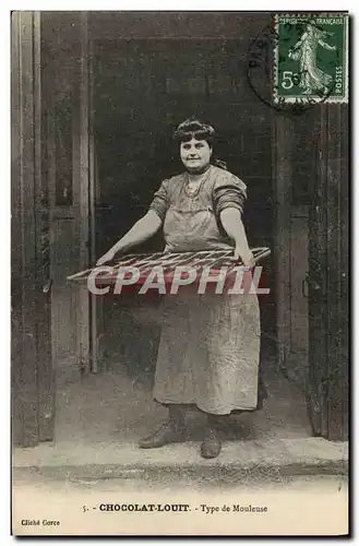 Cartes postales Chocolat Louit Type de Mouleuse TOP