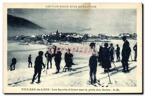 Ansichtskarte AK Sports d&#39hiver Ski Villard de Lans Piste des bains