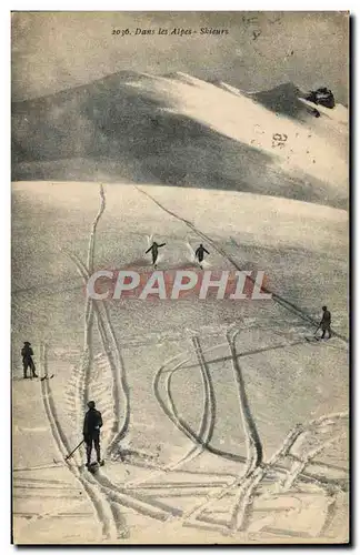 Ansichtskarte AK Sports d&#39hiver Ski Skieurs
