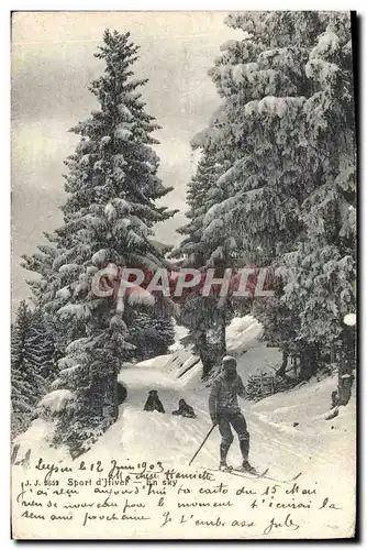 Cartes postales Sports d&#39hiver Ski Suisse