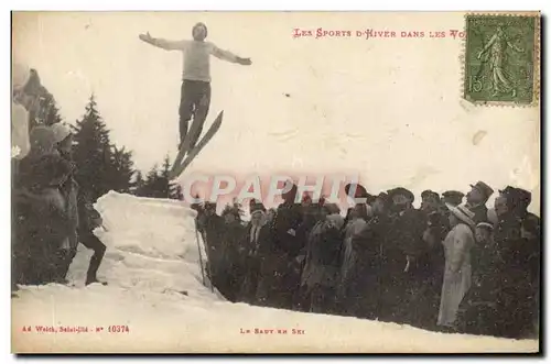 Ansichtskarte AK Sports d&#39hiver Ski Vosges Saut en ski