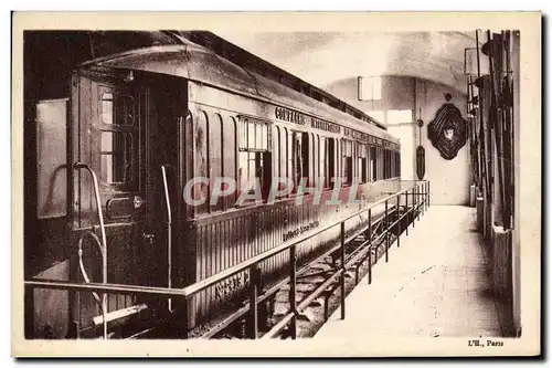 Ansichtskarte AK Train Foret de Compiegne Wagon du marechl Foch Militaria