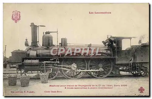 Ansichtskarte AK Train Locomotive Machine pour trains de voyageurs de la Cie de l&#39Etat