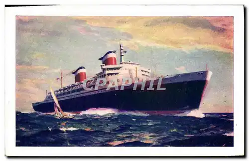 Ansichtskarte AK Bateau New SS United States