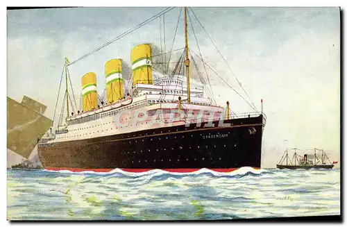 Cartes postales Bateau SS Statendam