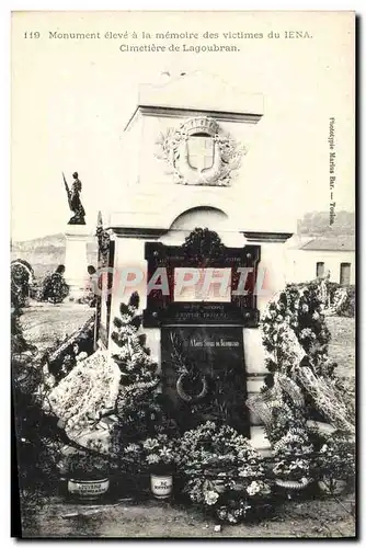 Ansichtskarte AK Bateau Guerre Monument eleve a la memoire des victimes du Ieana Cimetiere de Lagoubran