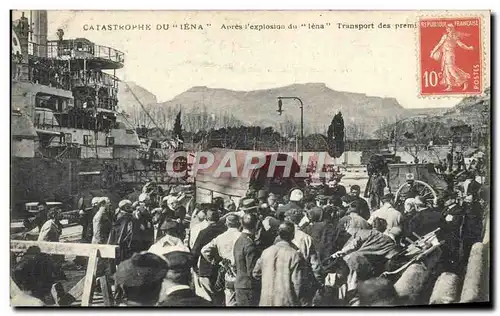 Ansichtskarte AK Bateau Guerre Catastrophe du Iena Apres l&#39explosion