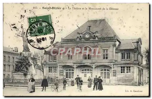 Cartes postales Le theatre et le monument de la defense Saint-Dizier
