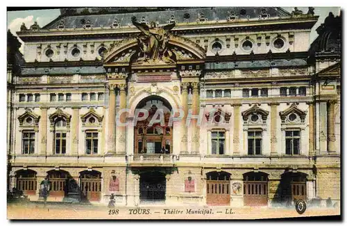 Cartes postales Le theatre municipal Tours
