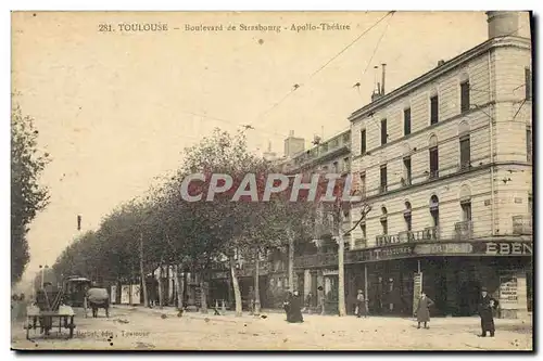 Ansichtskarte AK Toulouse Boulevard de Strasbourg Apollo Theatre