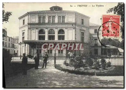Cartes postales Le theatre Troyes