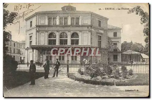 Ansichtskarte AK Le theatre Troyes