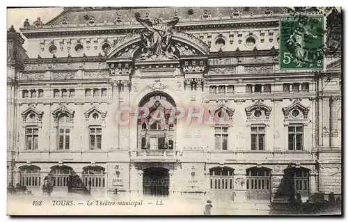 Cartes postales Le theatre municipal Tours