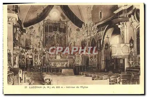 Cartes postales Luceram Interieur de L&#39Eglise