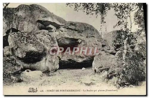 Cartes postales Foret De Fontainebleau La Roche Qui Pleure Franchard