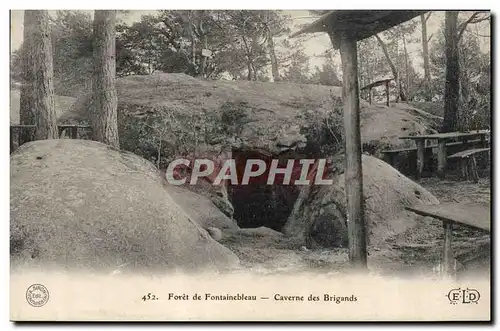 Ansichtskarte AK Foret De Fontainebleau Caverne des Brigands