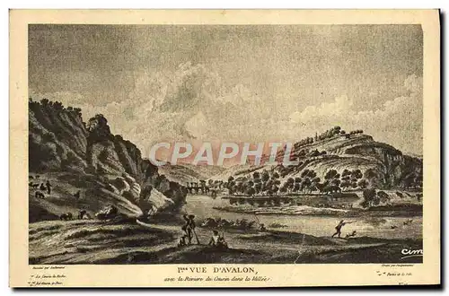 Cartes postales Vue d'Avallon