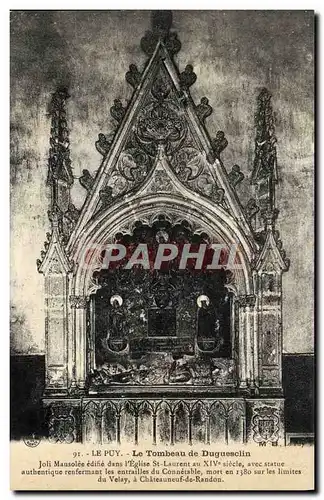 Cartes postales Le Puy Le Tombeau de Dugueslin Mausolee edifie dans l'eglise St Laurent