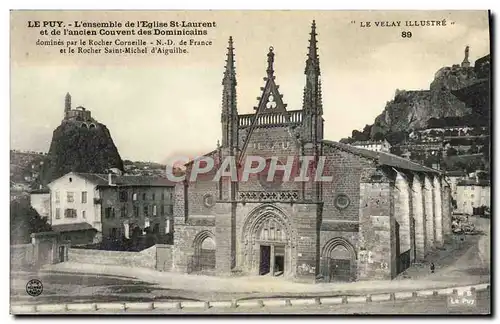 Cartes postales Le Puy L&#39ensemble de l&#39eglise St Laurent et de l&#39ancien couvent des Dominicains