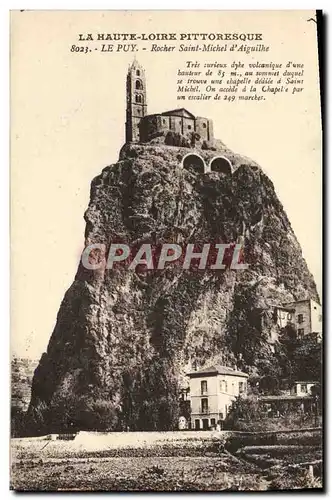 Cartes postales Le Puy Rocher Saint Michel d&#39Aiguilhe