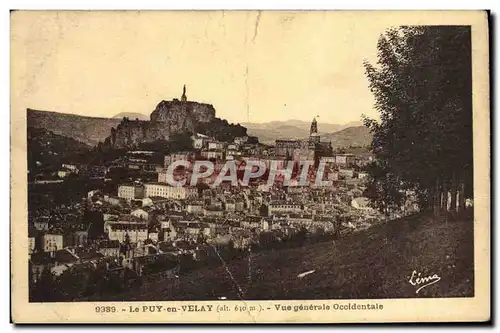 Cartes postales Le Puy en Velay Vue Generale occidentale