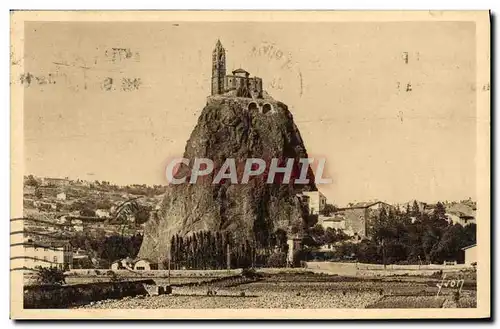 Cartes postales Le Puy en Velay Le rocher Saint Michel d&#39Aiguilhe