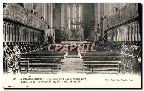 Cartes postales La Chaise Dieu Interieur de L&#39Eglise