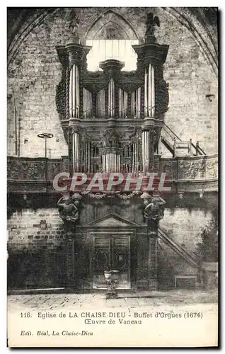 Cartes postales La Chaise Dieu Eglise Buffet d&#39orgues Oeuvre de Vanneau