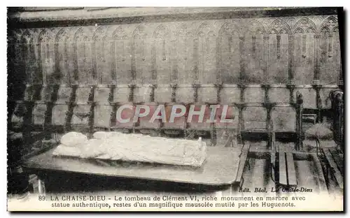Cartes postales La Chaise Dieu Le Tombeau de Clement VI