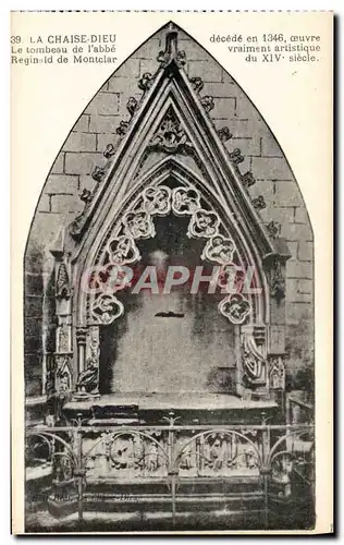 Cartes postales La Chaise Dieu Le Tombeau de l'abbe Reginald de Montclar
