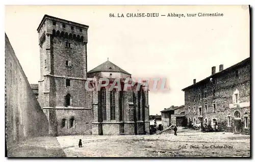 Cartes postales La Chaise Dieu Abbaye tour Clementine