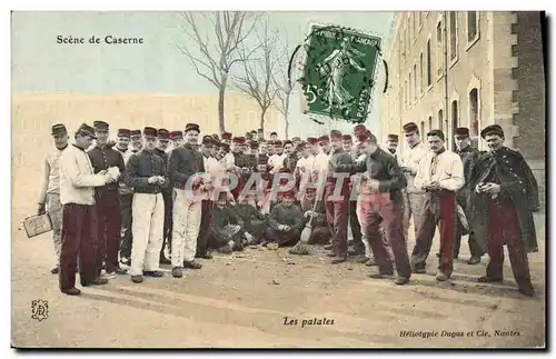 Cartes postales Militaria Les patates