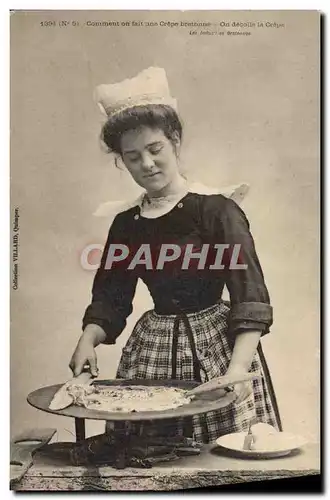 Ansichtskarte AK Folklore Crepe bretonne