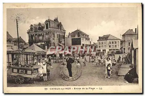 Cartes postales Cayeux sur Mer Entree de la plage Marchand de glaces