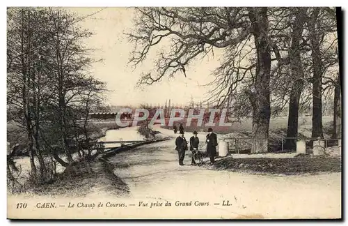 Cartes postales Cheval Equitation Hippisme Caen Le Champ de courses Vue prise du grand cours