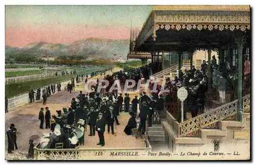 Cartes postales Cheval Equitation Hippisme Marseille Parc Borely Le Champ de courses