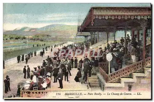 Cartes postales Cheval Equitation Hippisme Marseille Parc Borely Le Champ de courses
