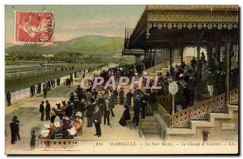 Cartes postales Cheval Equitation Hippisme Marseille Parc Borely Le Champ de courses