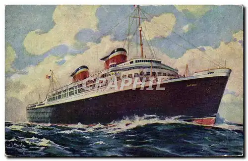 Cartes postales Bateau SS America