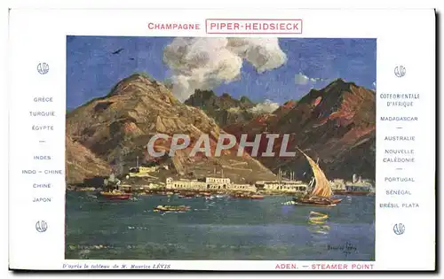 Cartes postales Bateau Compagnie des Messageries Maritimes Aden Steamer Point