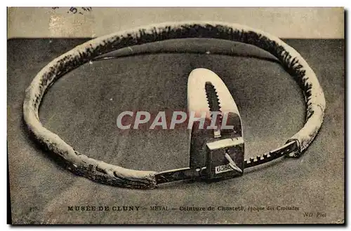 Ansichtskarte AK Nu erotique Femme Ceinture de chastete Musee de Cluny Paris