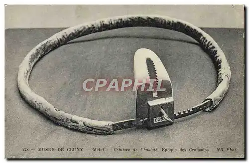 Ansichtskarte AK Nu erotique Femme Ceinture de chastete Musee de Cluny Paris Epoque des Croisades