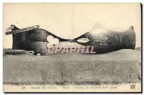 Cartes postales Nu erotique Femme Ceinture de chastete Musee de Cluny Paris Epoque des Croisades